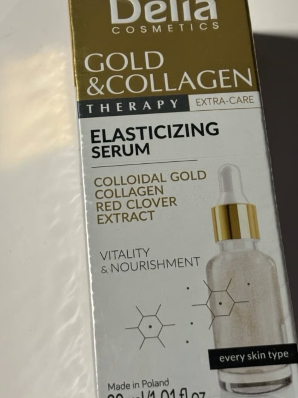 Delia Cosmetics Gold & Collagen Therapy Elasticizing Serum